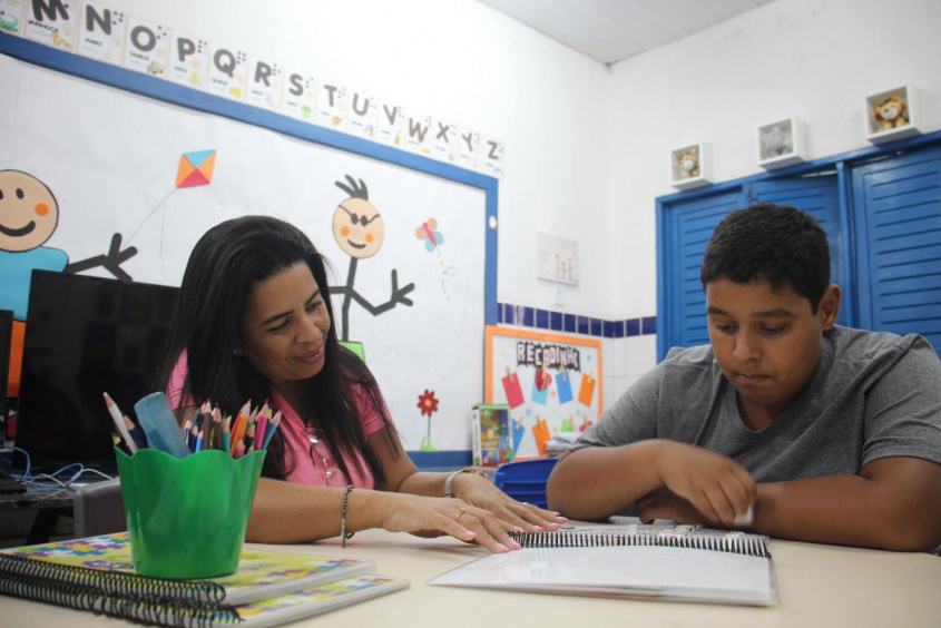 Quase 3 mil alunos especiais recebem a devida aprendizagem de forma humana e capaz. Foto: Emmanuelle Lima / Ascom Semed