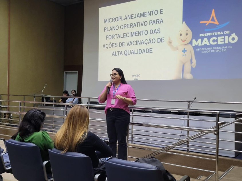 Coordenadora técnica de Imunização de Maceió, Eunice Amorim. Foto: Ascom SMS