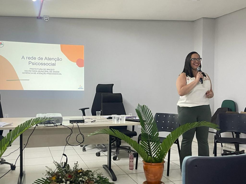 Roseane Farias, coordenadora técnica de Atenção Psicossocial de Maceió. Foto: Ascom SMS