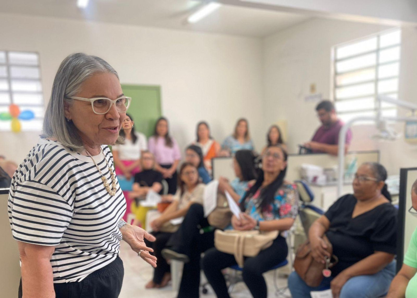 Ducy Farias, coordenadora geral de Saúde Bucal do município. Foto: Ascom SMS