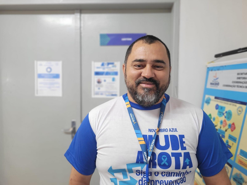 Fabrício Souza, motorista da Saúde de Maceió. Foto: Ascom SMS