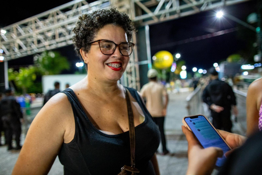 Leila Ferreira elogiou as iniciativas voltada à segurança do público no evento. Foto: Alisson Frazão/Secom Maceió