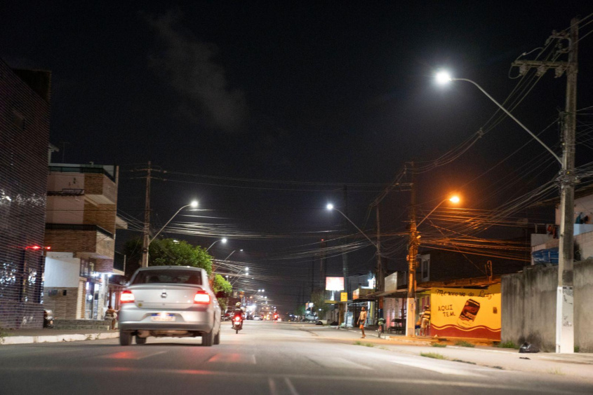 Principais avenidas da Santa Lúcia já haviam recebido iluminação em LED. Foto: Gabriel Stewart/Ascom Ilumina