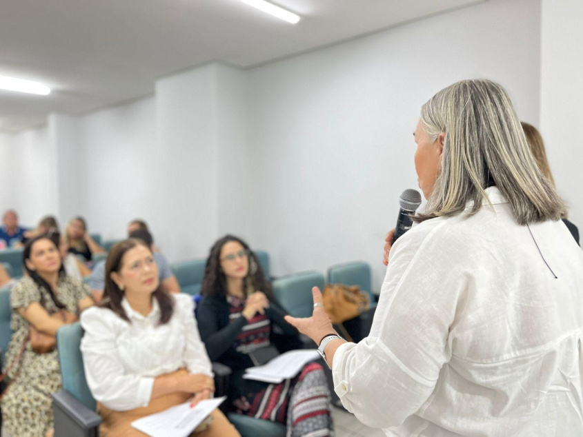 Coordenadora Técnica de Saúde Bucal, Ducy Lily Farias. Foto: Ascom SMS