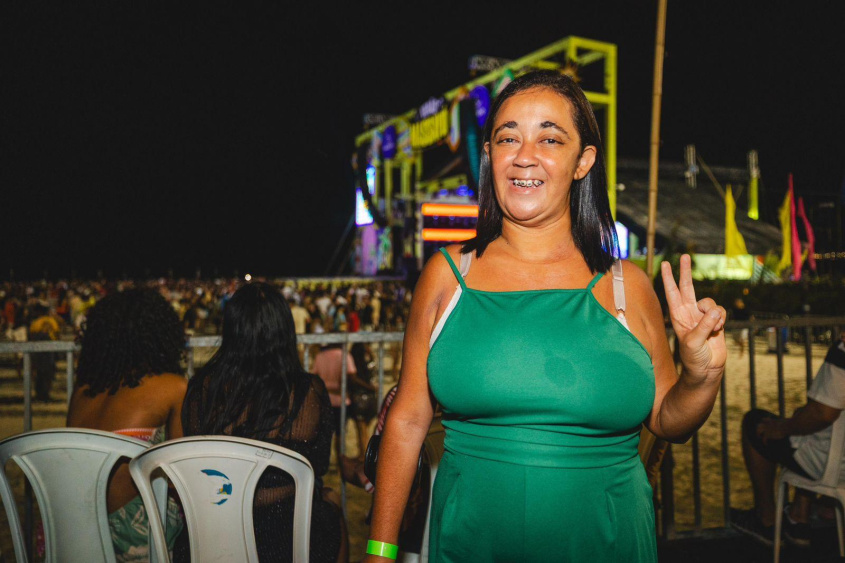 Liziane elogiou a estrutura que garante acessibilidade ao público PCD. Foto: Jonatan Lins