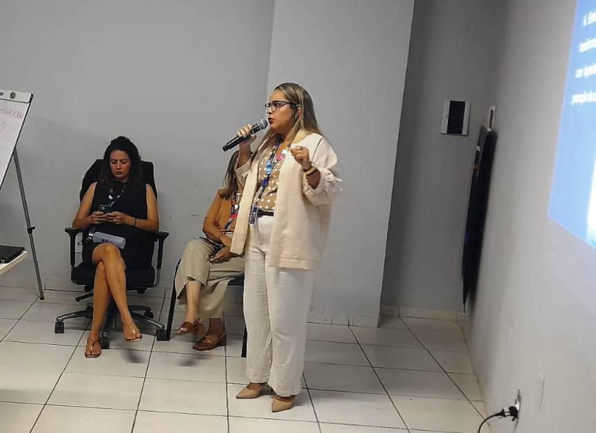 Coordenadora de Atenção Primária, Luana Melo. Foto: Ascom SMS