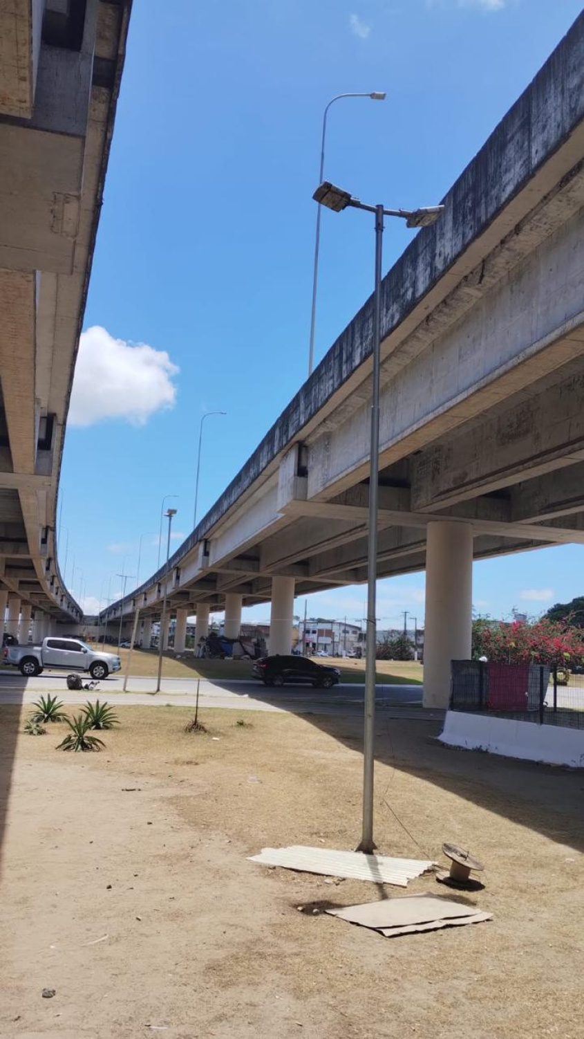 Equipamentos de Iluminação nos viadutos de Maceió receberam manutenção preventiva. Foto: Ascom Ilumina