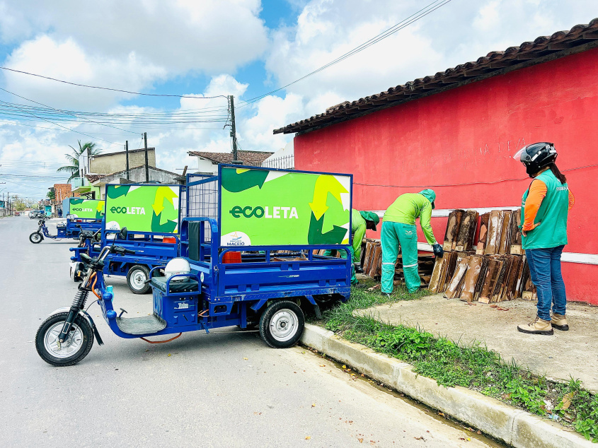 Profissionias da Ecoleta participaram da campanha. Foto: Crystália Tavares/Ascom Alurb