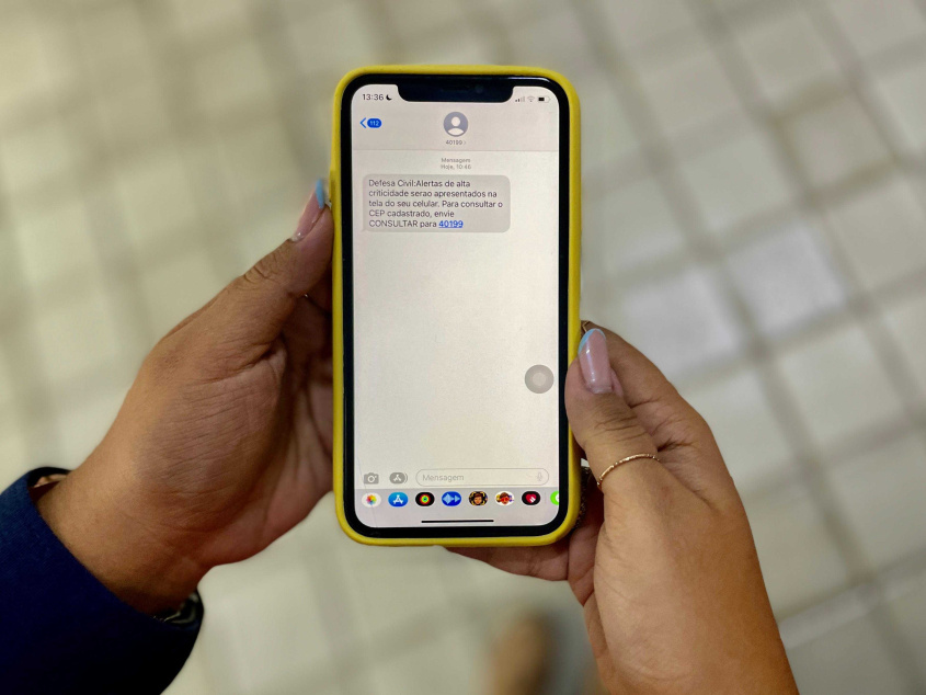 Sistema de alertas por SMS continua ativo para riscos de menor potencial. Foto: Ascom Defesa Civil Maceió
