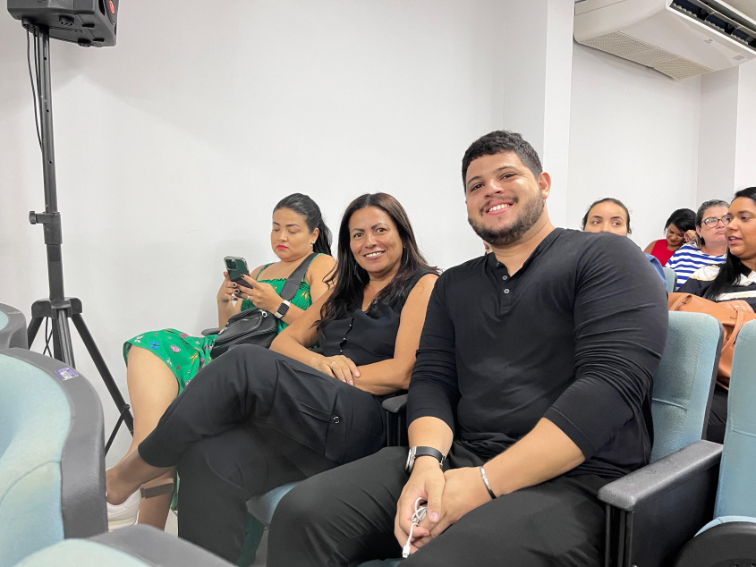 Atual presidente do CMS, Flávia Citônio (ao centro), destacou transparência do processo. Foto: Ascom SMS