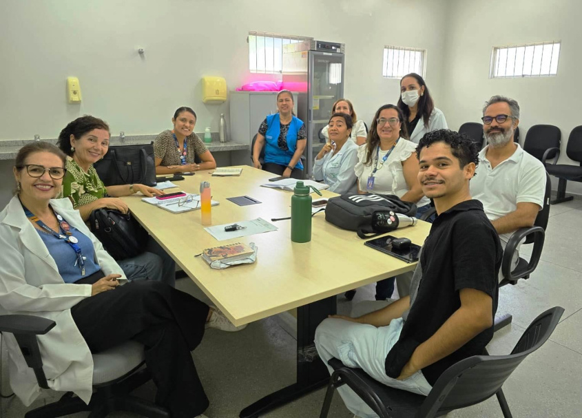 Planejamento de ações é feito em conjunto por profissionais de Saúde e Educação. Foto: Cortesia PSE