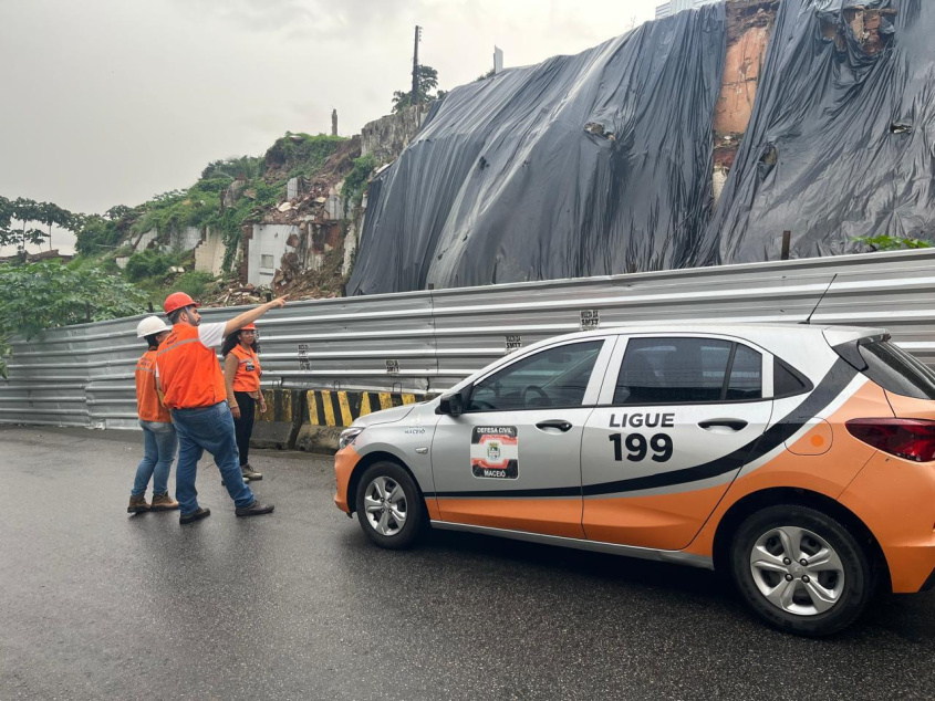 Ações preventivas serão retomadas no local após período de chuvas. Foto: Cimadec/ Defesa Civil Maceió