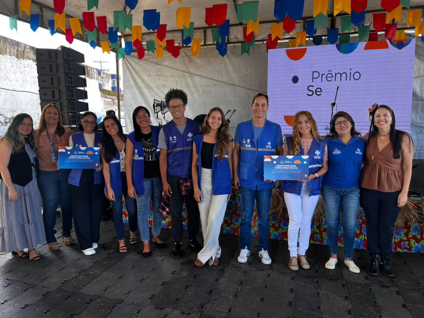 Primeira categoria premia equipe do programa Consultório na Rua da US Durval Cortez. Foto: Ascom SMS