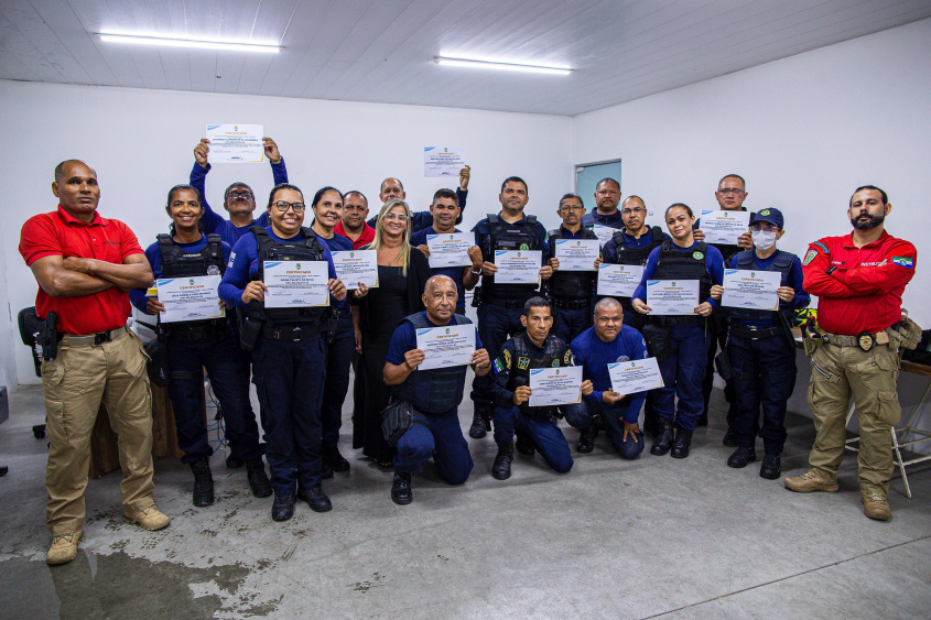 Guardas que passaram por treinamentos receberam certificados de qualificação. Foto: Arquivo/Secom