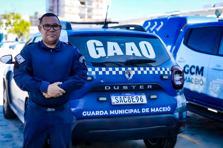 Jefferson entrou na Guarda Municipal através de um concurso em 1996. Foto: Leandro da Silva Jeronimo (estagiário)/Ascom Semsc