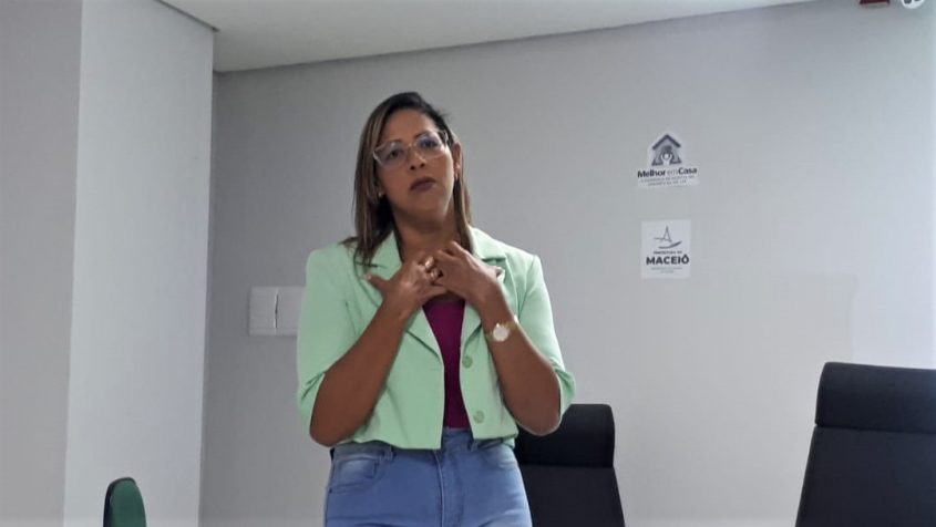 Karoline Félix é psicóloga do Cerest. Foto: Ascom SMS
