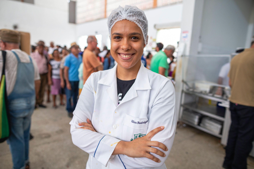 Alice Rodrigues, nutricionista do Restaurante Popular no Centro de Maceió. Foto : Alisson Frazão/Secom Maceió