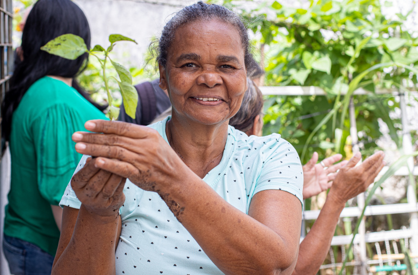 Cras Rio Novo ganha horta comunitária para melhorar alimentação dos beneficiários