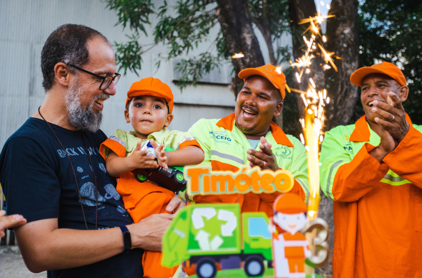 Garis de Maceió participam do aniversário do pequeno Timóteo, de 3 anos