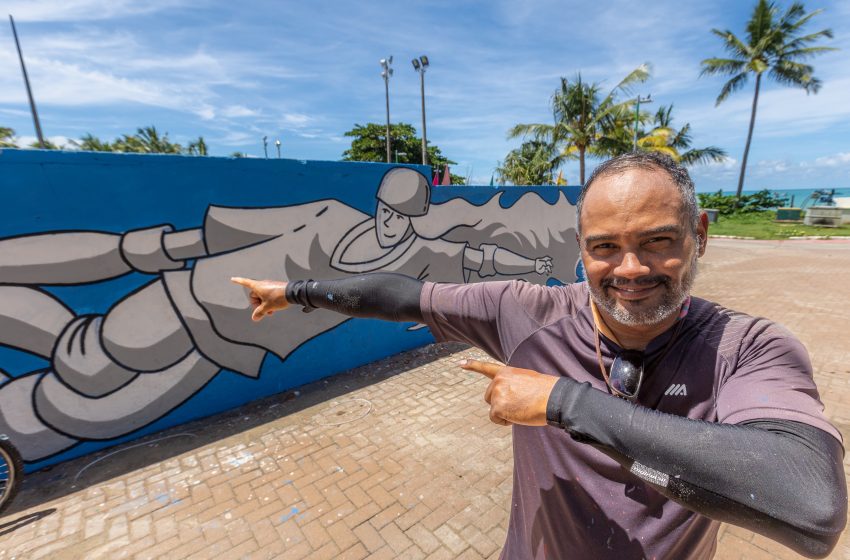 Pista de Skate da Pajuçara vai ganhar novas cores pelas mãos do artista Levy Paz