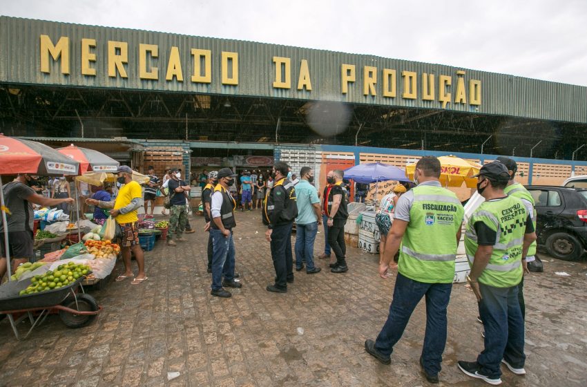 Prefeitura faz ação integrada de fiscalização no Mercado da Produção