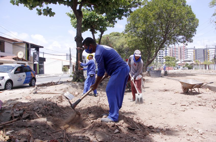 Infraestrutura inicia obras no trecho 5 para revitalizar espaço público na Jatiúca