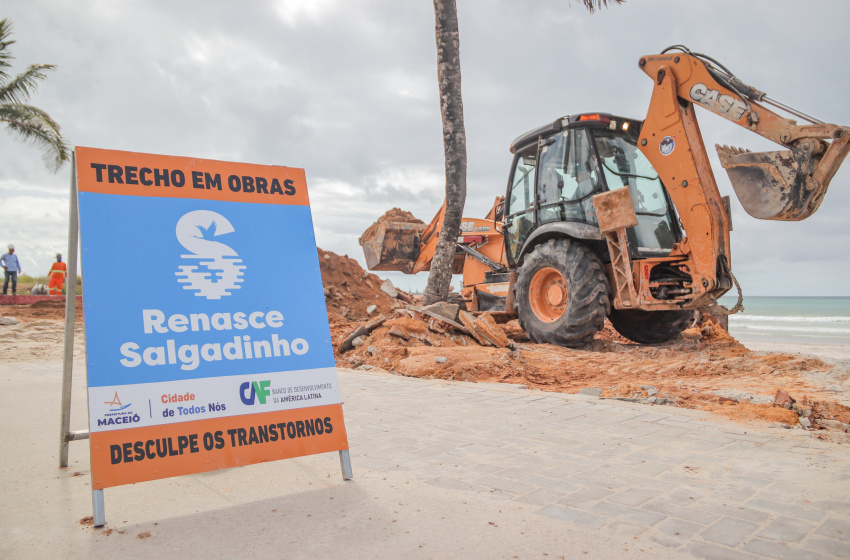 Renasce Salgadinho: Prefeitura de Maceió inicia etapa de reurbanização de espaços de convivência na praia da Avenida