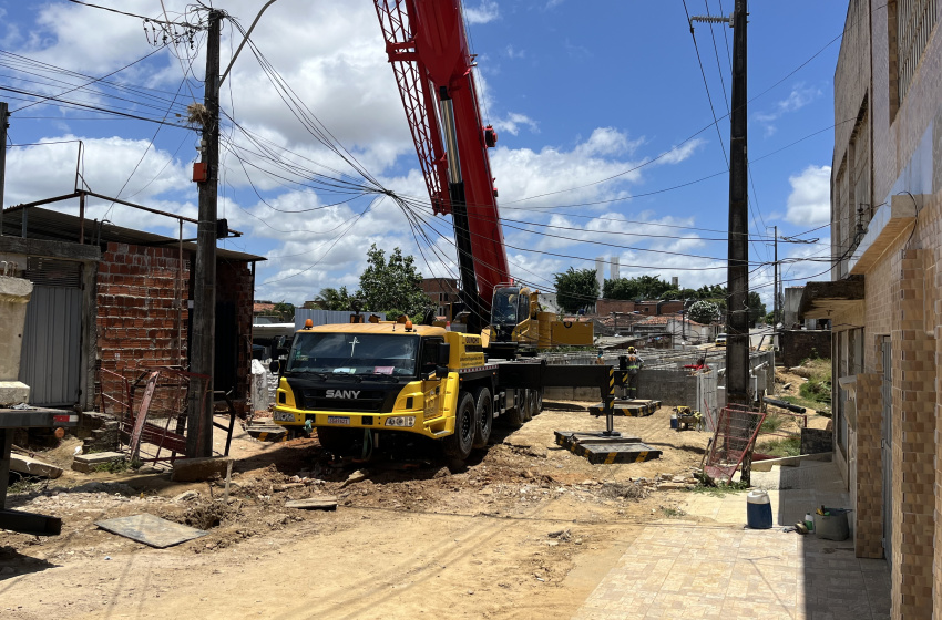 Obras da nova ponte da Santa Lúcia avançam com nova etapa