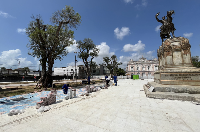 Revitalização da Praça Marechal Deodoro entra na reta final