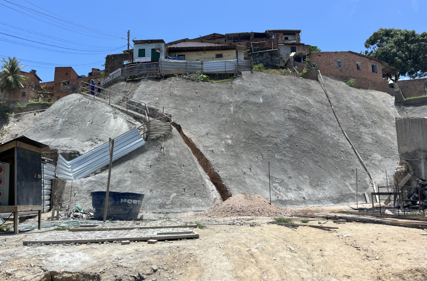 Vale do Reginaldo recebe obras de contenção de encostas em cinco pontos 