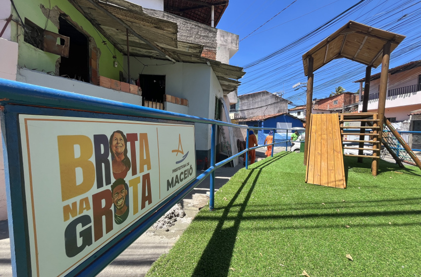 Programa Brota na Grota transforma praça e renova esperança na Grota do Cigano