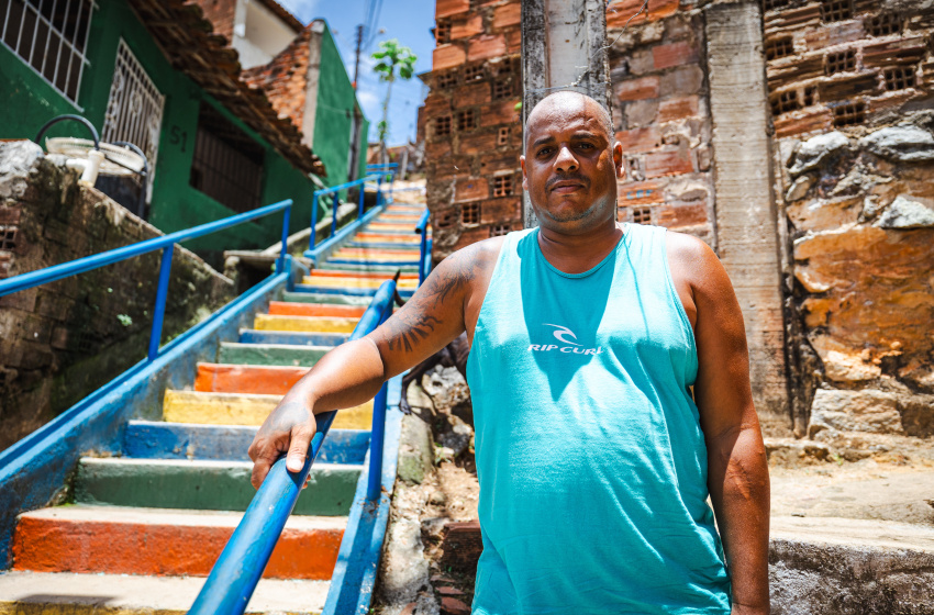 Escadaria reformada garante segurança a moradores do Ouro Preto e Serraria