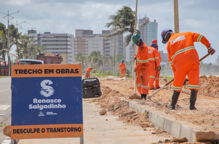 Renasce Salgadinho: Prefeitura inicia reurbanização na orla da Praia da Avenida