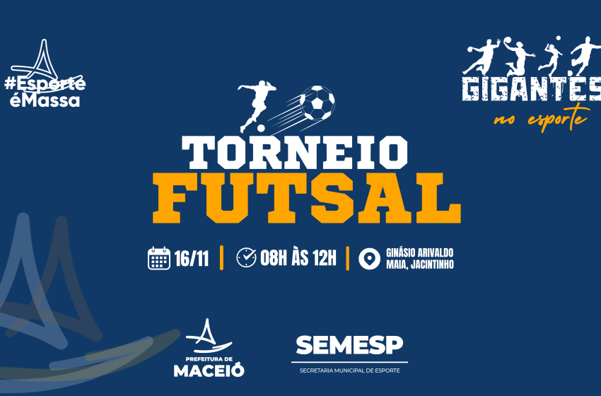 Secretaria de Esporte realiza torneio de futsal no Jacintinho, neste sábado (16)