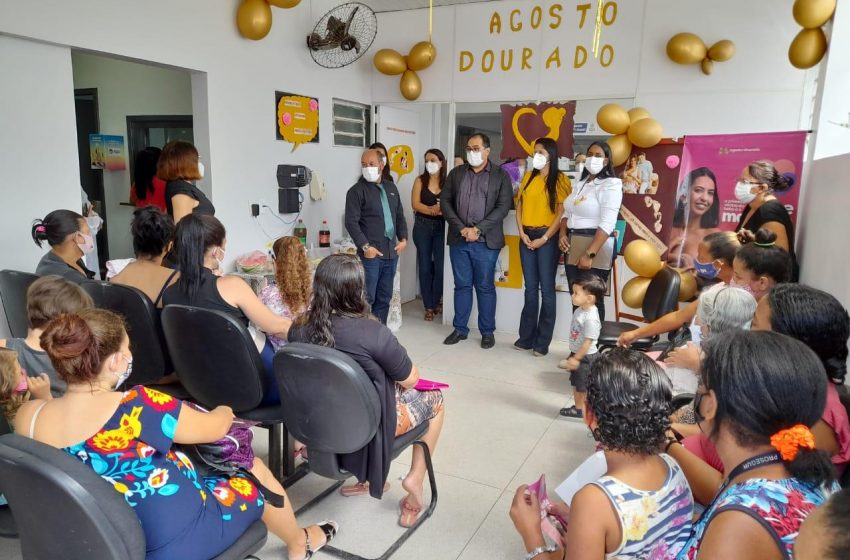 Agosto Dourado: USF Edvaldo Silva comemora mês da amamentação com usuárias