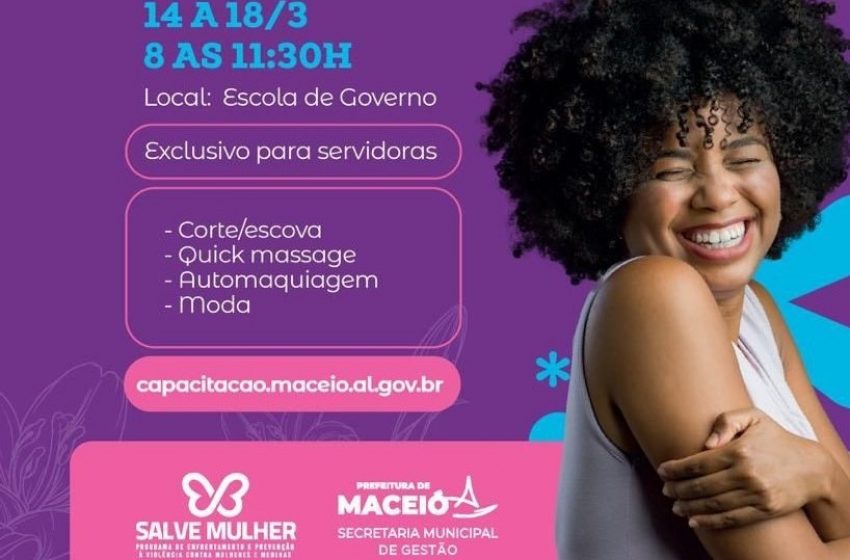 Secretaria de Gestão promove evento gratuito para servidoras públicas municipais