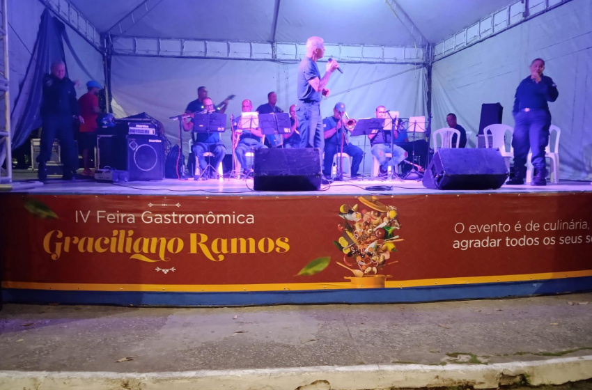 Banda da Guarda Municipal participa da abertura do Festival Gastronômico do Graciliano Ramos