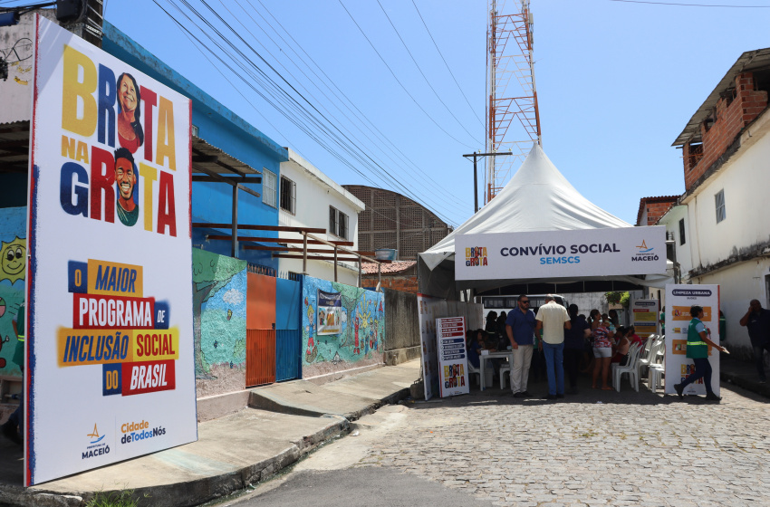 Convívio Social inicia ações do Brota na Grota na comunidade do Santo Amaro, no Jacintinho