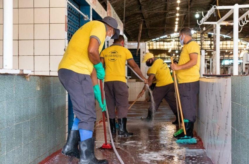 Mutirões de Limpeza nos mercados e feiras seguem durante mês de março
