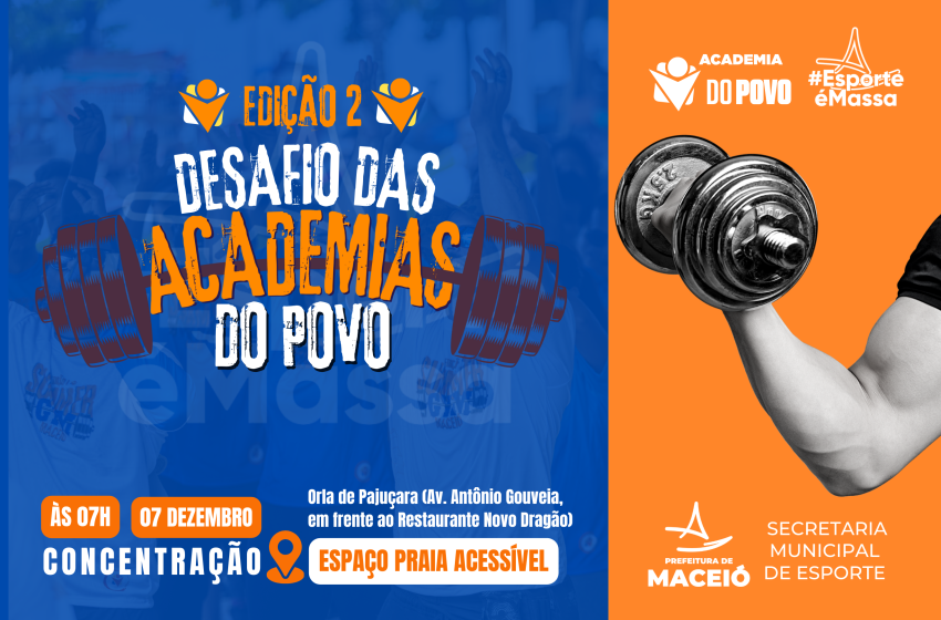 Atividades esportivas marcam desafio das Academias do Povo no sábado (7)