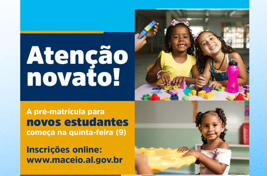 Educação prorroga prazo para pré-matrícula de novos alunos na rede municipal