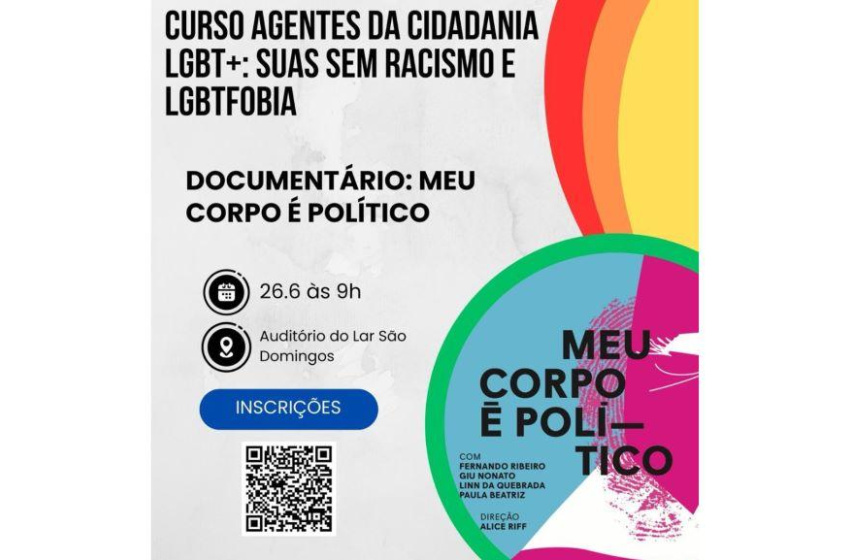 Curso Agentes da Cidadania LGBT está com inscrições abertas