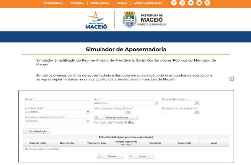 Iprev Maceió lança ferramenta para simulação de aposentadoria