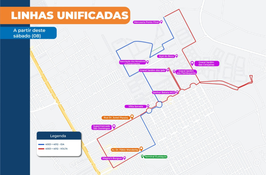 Eustáquio Gomes: Linhas de ônibus que atendem à população serão unificadas
