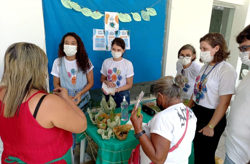 Saúde leva ações educativas sobre sustentabilidade à Feira Agroecológica da Ufal