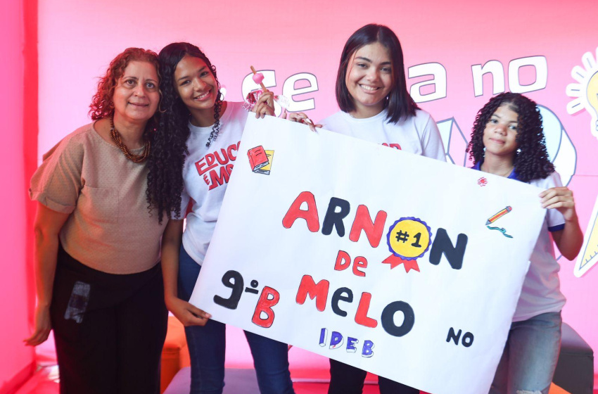 Projeto "Se liga no Ideb" movimenta alunos da Escola Municipal Arnon de Mello