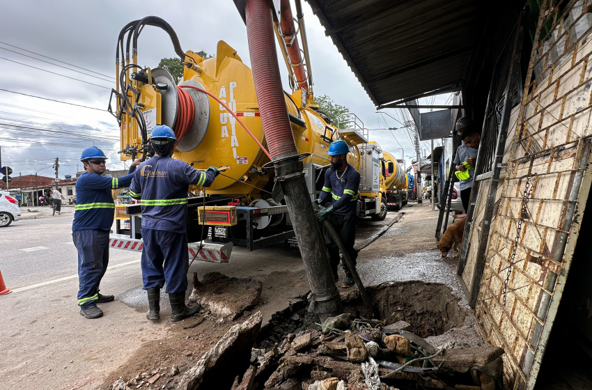 Infraestrutura retira 396,71 toneladas de entulhos da rede de drenagem de Maceió