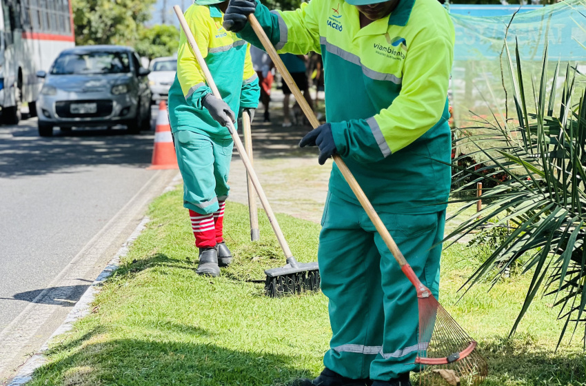 Operação Vias Belas: serviços de limpeza embelezam principais avenidas da capital