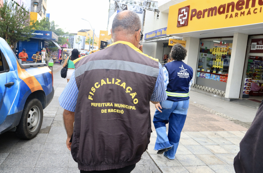 Segurança Cidadã fiscaliza ordenamento no Centro de Maceió