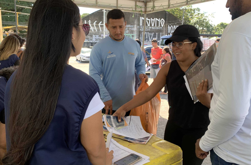 Segurança Cidadã inicia ordenamento dos ambulantes que vão trabalhar no Polo Carlos Moura, em Jaraguá